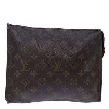 LOUIS VUITTON Monogram Poche Toilette 26 Pouch M47542 LV Auth 74261