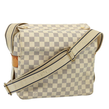 LOUIS VUITTON Damier Azur Naviglio Shoulder Bag N51189 LV Auth 74285