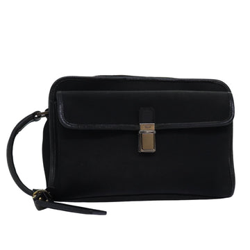 GUCCI Clutch Bag Nylon Black 108844 Auth 74493