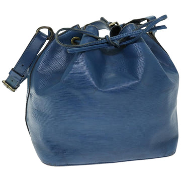 LOUIS VUITTON Epi Petit Noe Shoulder Bag Blue M44105 LV Auth 74516