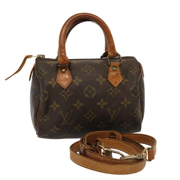 LOUIS VUITTON Monogram Mini Speedy Bandouliere Japon 88 Bag M99014 Auth 74773