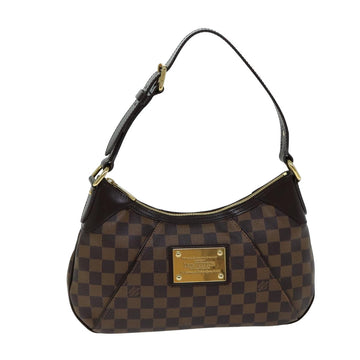 LOUIS VUITTON Damier Ebene Thames PM Shoulder Bag N48180 LV Auth 74818