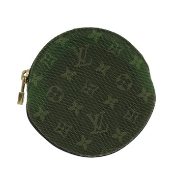 LOUIS VUITTON Monogram Mini Porte Monnaie Ron Purse TST Khaki M92451 Auth 74895