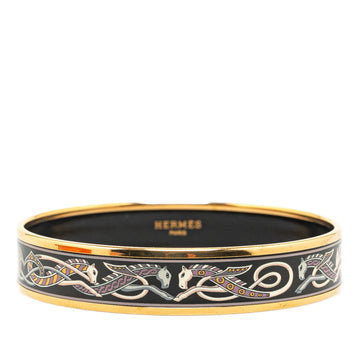 Hermes Narrow Enamel Cloisonne Bangle Costume Bracelet