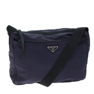 PRADA Shoulder Bag Nylon Purple Auth 74964