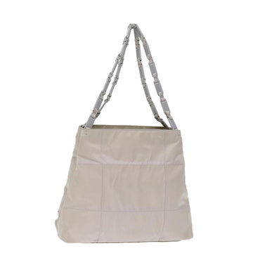 PRADA Chain Shoulder Bag Nylon Gray Auth 74973