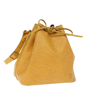 LOUIS VUITTON Epi Petit Noe Shoulder Bag Tassili Yellow M44109 LV Auth 75186
