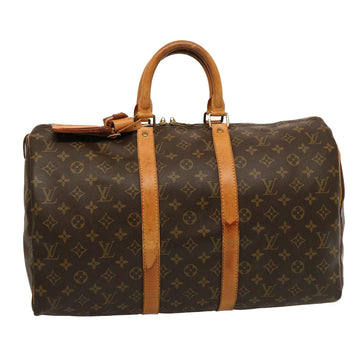 LOUIS VUITTON Monogram Keepall 45 Boston Bag M41428 LV Auth 75201