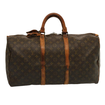 LOUIS VUITTON Monogram Keepall 50 Boston Bag M41426 LV Auth 75299