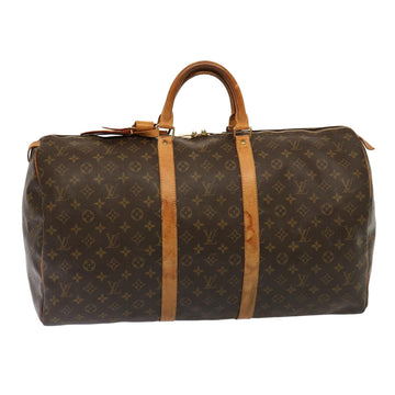 LOUIS VUITTON Monogram Keepall 55 Boston Bag M41424 LV Auth 75300