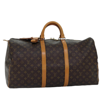 LOUIS VUITTON Monogram Keepall 55 Boston Bag M41424 LV Auth 75301