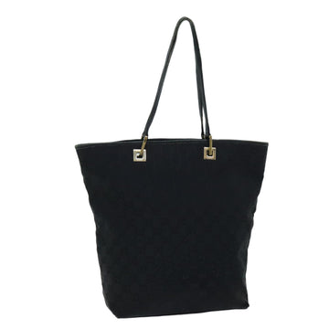 GUCCI GG Canvas Tote Bag Black 002 1098 1705 Auth 75309