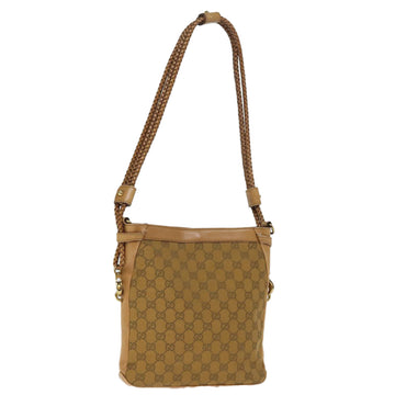 GUCCI GG Canvas Shoulder Bag Beige 109106 Auth 75350