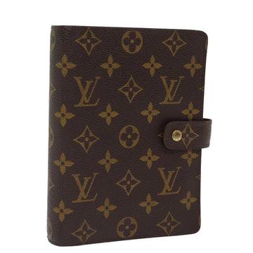 LOUIS VUITTON Monogram Agenda MM Day Planner Cover R20105 LV Auth 75477