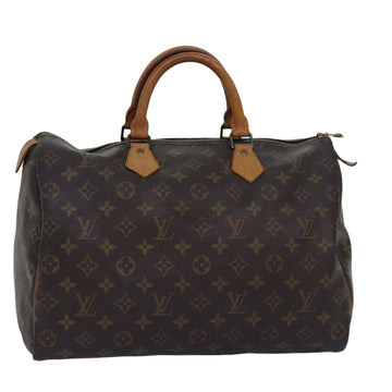 LOUIS VUITTON Monogram Speedy 35 Hand Bag M41524 LV Auth 75487