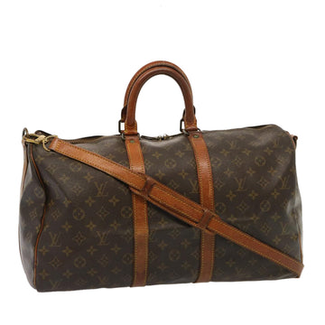 LOUIS VUITTON Monogram Keepall Bandouliere 45 Boston Bag M41418 LV Auth 75488