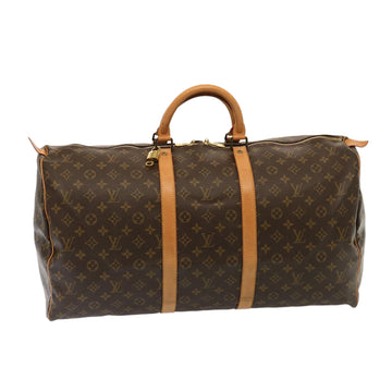 LOUIS VUITTON Monogram Keepall 55 Boston Bag M41424 LV Auth 75490