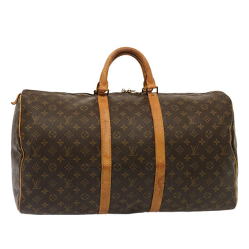 LOUIS VUITTON Monogram Keepall 55 Boston Bag M41424 LV Auth 75491