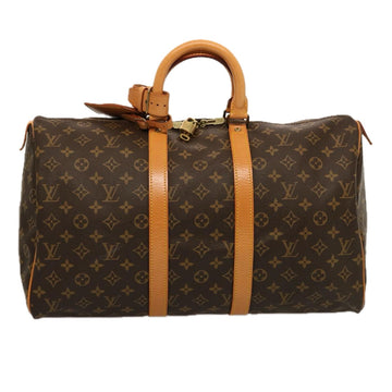 LOUIS VUITTON Monogram Keepall 45 Boston Bag M41428 LV Auth 75557