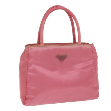 PRADA Tote Bag Nylon Pink Auth 75579