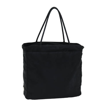 PRADA Tote Bag Nylon Black Auth 75641