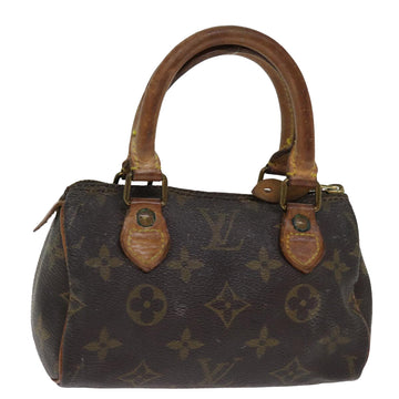 LOUIS VUITTON Monogram Mini Speedy Hand Bag M41534 LV Auth 75706