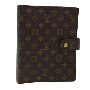 LOUIS VUITTON Monogram Agenda GM Day Planner Cover R20006 LV Auth 75712