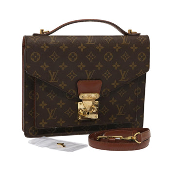 LOUIS VUITTON Monogram Monceau 28 Hand Bag 2way M51185 LV Auth 75725