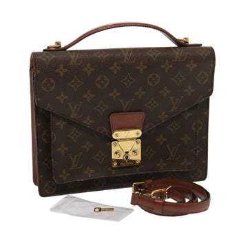 LOUIS VUITTON Monogram Monceau 28 Hand Bag 2way M51185 LV Auth 75727