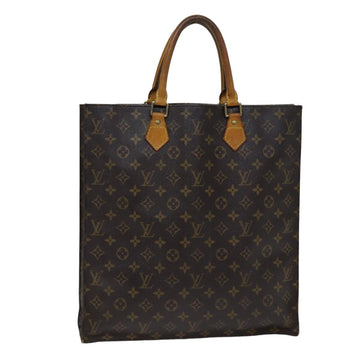 LOUIS VUITTON Monogram Sac Plat Hand Bag M51140 LV Auth 75777