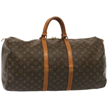 LOUIS VUITTON Monogram Keepall 55 Boston Bag M41424 LV Auth 75793