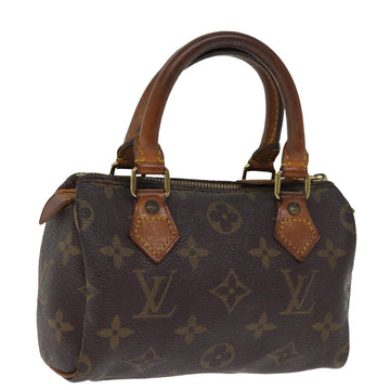 LOUIS VUITTON Monogram Mini Speedy Hand Bag M41534 LV Auth 75859