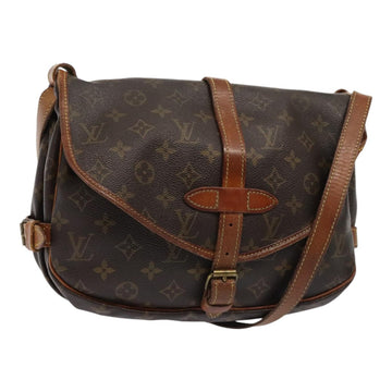 LOUIS VUITTON Monogram Saumur 30 Shoulder Bag M42256 LV Auth 75860