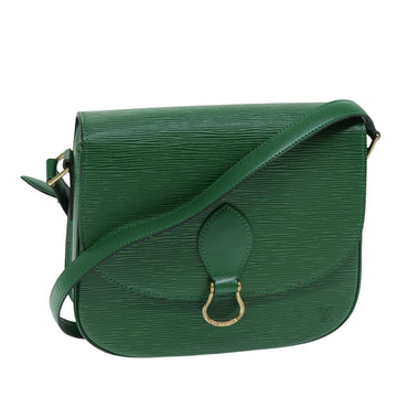 LOUIS VUITTON Epi Saint Cloud GM Shoulder Bag Green M52194 LV Auth 75878