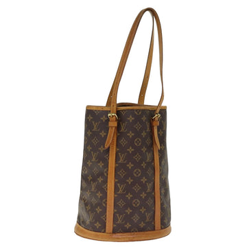 LOUIS VUITTON Monogram Bucket GM Shoulder Bag M42236 LV Auth 75896