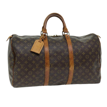 LOUIS VUITTON Monogram Keepall 50 Boston Bag M41426 LV Auth 75916