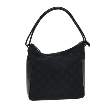 GUCCI GG Canvas Shoulder Bag Black 001 3766 Auth 75988