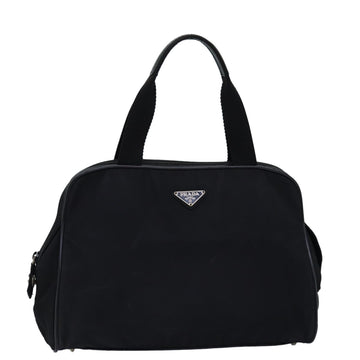 PRADA Hand Bag Nylon Black Auth 76000