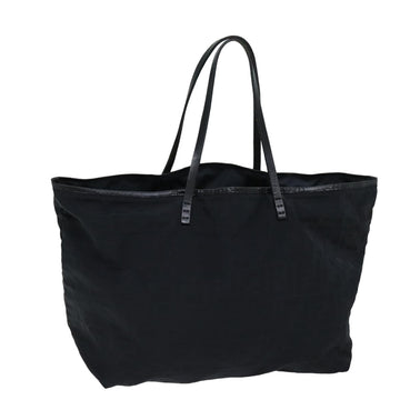 FENDI Zucca Canvas Tote Bag Black Auth 76012