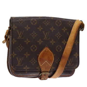 LOUIS VUITTON Monogram Cartouchiere MM Shoulder Bag M51253 LV Auth 76044