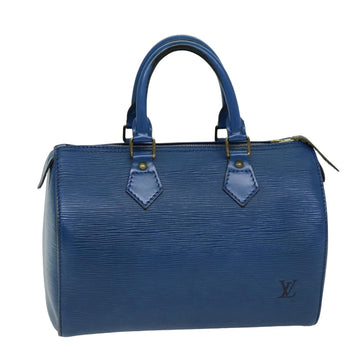 LOUIS VUITTON Epi Speedy 25 Hand Bag Toledo Blue M43015 LV Auth 76071