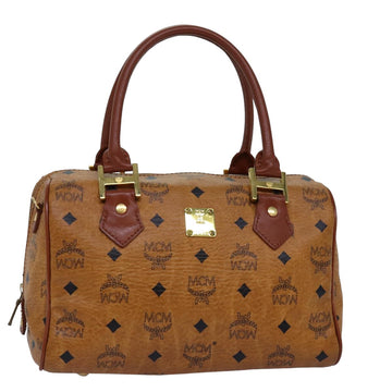 MCM Vicetos Logogram Hand Bag PVC Brown Auth 76188