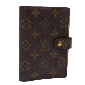 LOUIS VUITTON Monogram Agenda PM Day Planner Cover R20005 LV Auth 76201