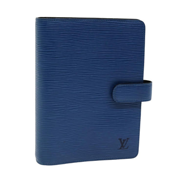 LOUIS VUITTON Epi Agenda MM Day Planner Cover Blue R20055 LV Auth 76207