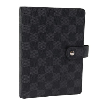 LOUIS VUITTON Damier Graphite Agenda MM Day Planner Cover R20242 LV Auth 76213