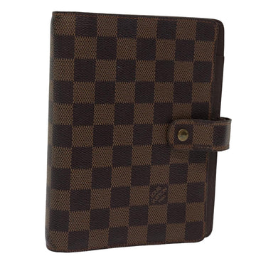 LOUIS VUITTON Damier Ebene Agenda MM Day Planner Cover R20240 LV Auth 76230