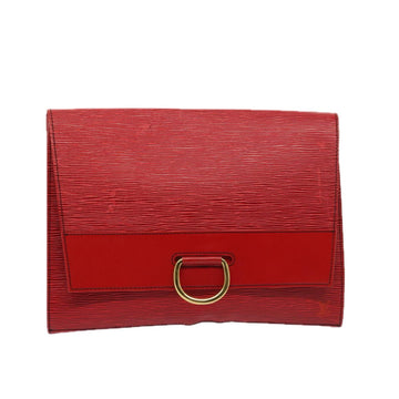 LOUIS VUITTON Epi Jena Clutch Bag Red M52727 LV Auth 76242