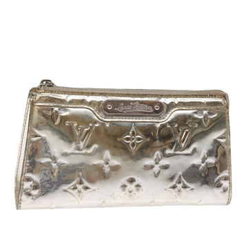 LOUIS VUITTON Monogram Miroir Trousse Cosmetic Pouch Silver M95603 Auth 76260