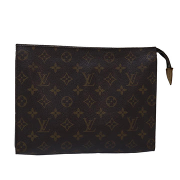 LOUIS VUITTON Monogram Poche Toilette 26 Pouch M47542 LV Auth 76288