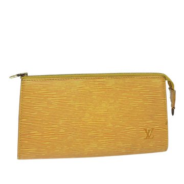 LOUIS VUITTON Epi Pochette Accessoires Pouch Yellow M52989 LV Auth 76290